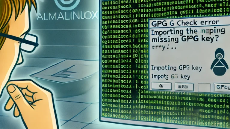 AlmaLinuxでdnfやyumを使うとGPG checkエラーになった